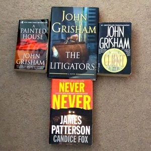 4 book pack, John Grisham & James Patterson